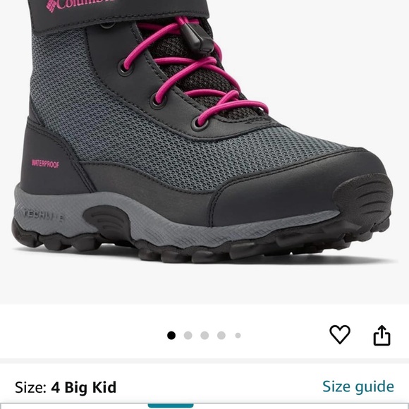 Columbia Unisex-Child Hyper-Boreal Omni-Heat Waterproof Hiking Shoe - Picture 6 of 8